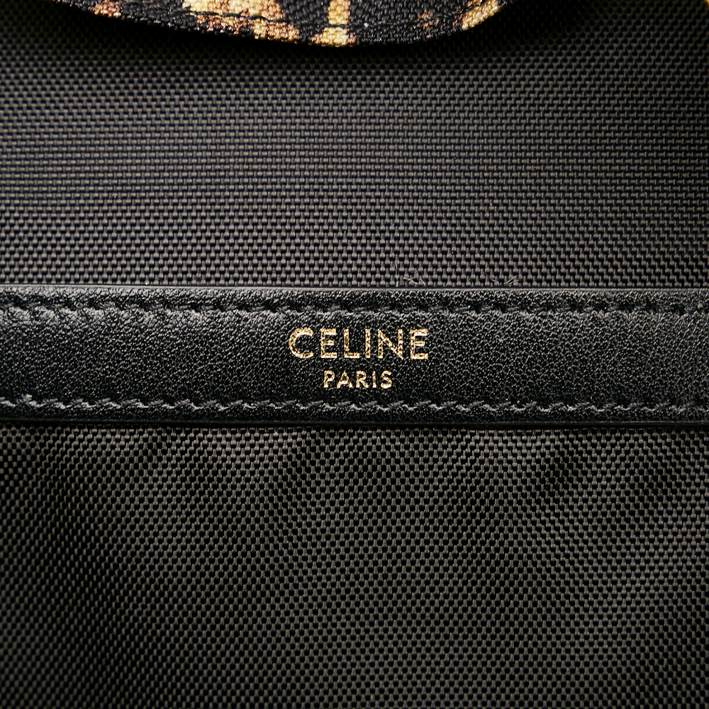 CELINE Leopard Print Backpack - Picture 8 of 10